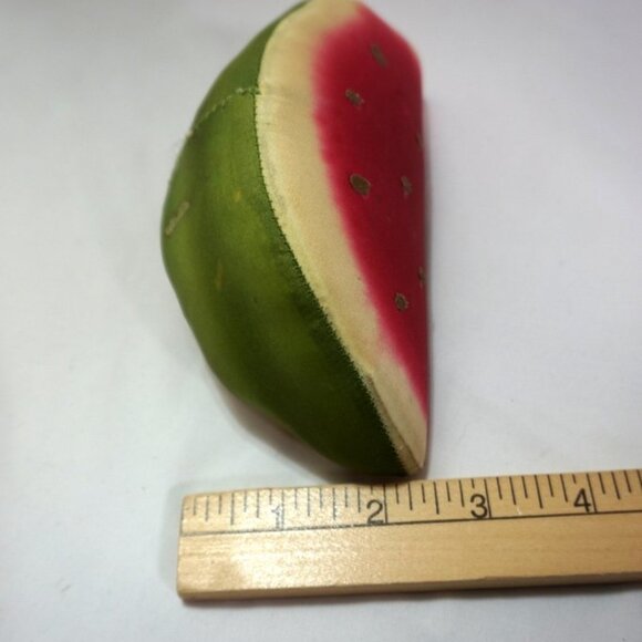 6" Fake Watermelon Slice Hard Plush w/ Seeds - Picture 6 of 6